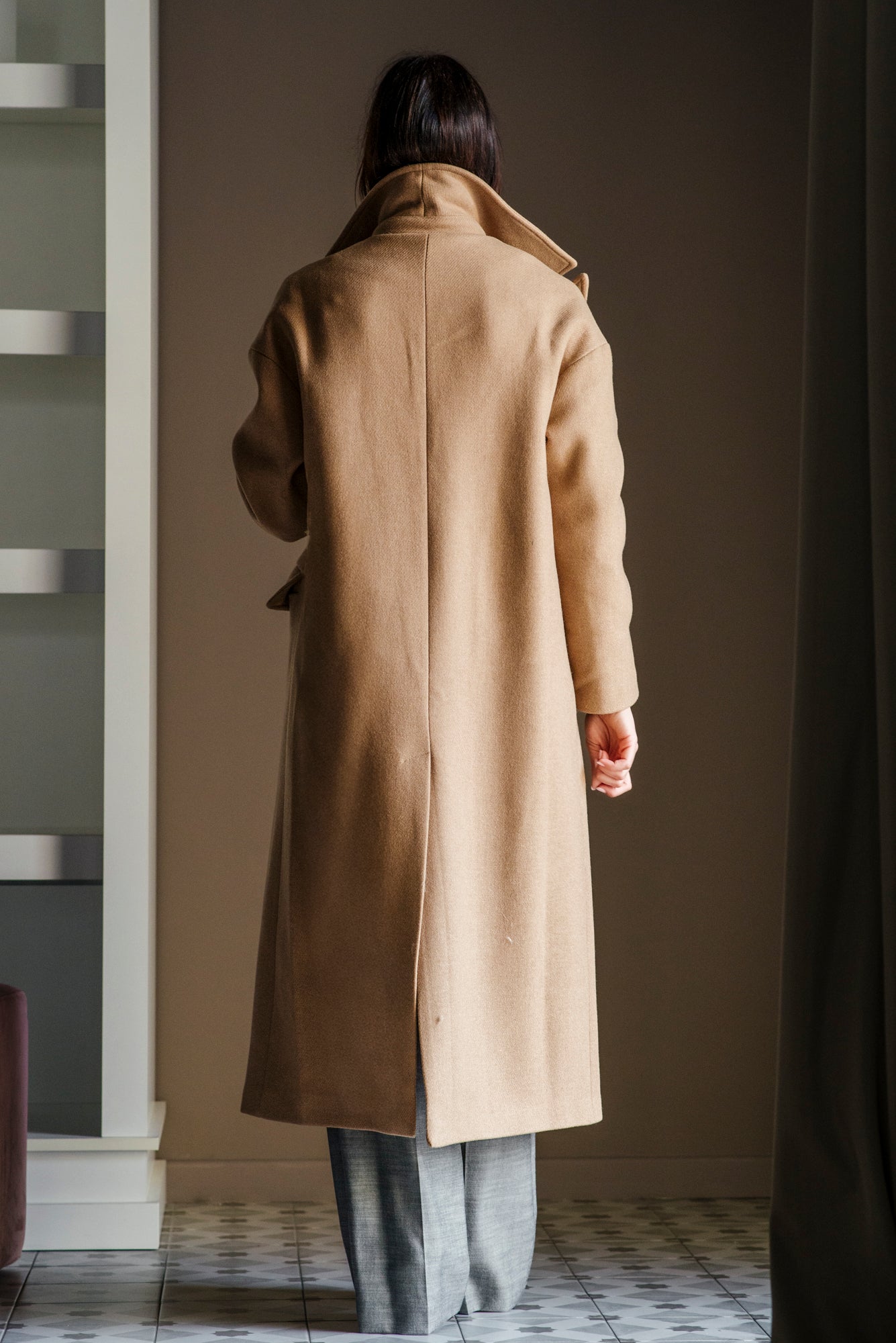 Cappotto oversize doppio petto Noumeno Concept