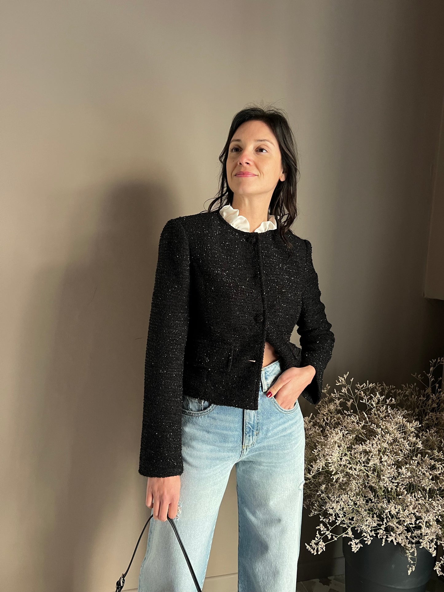 Giacca in tweed lurex