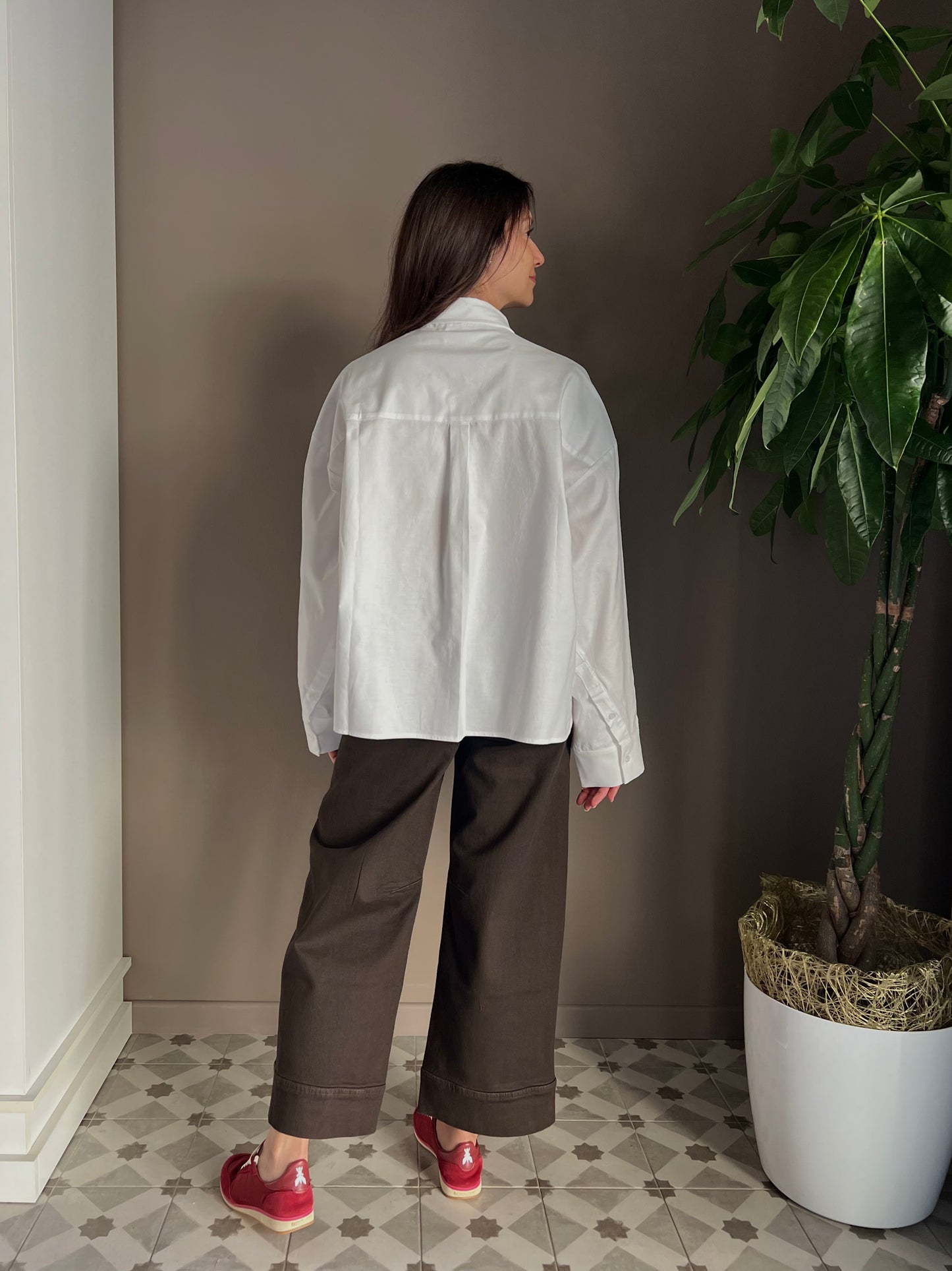 Camicia in cotone Noumeno Concept bianca