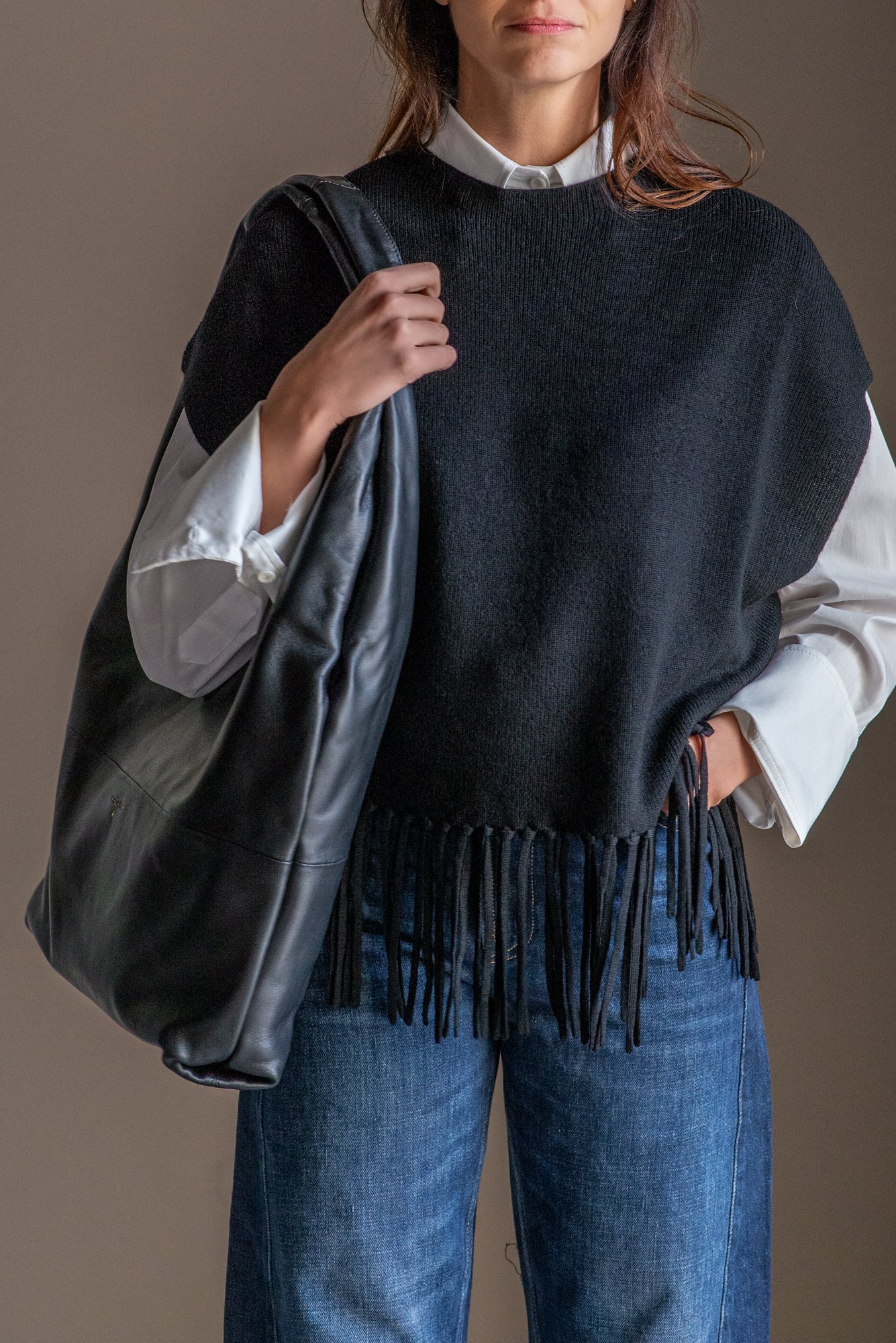 Borsa Hobo Patrizia Pepe nero