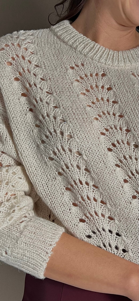 Maglia So Allure con lavorazione a traforo Milk