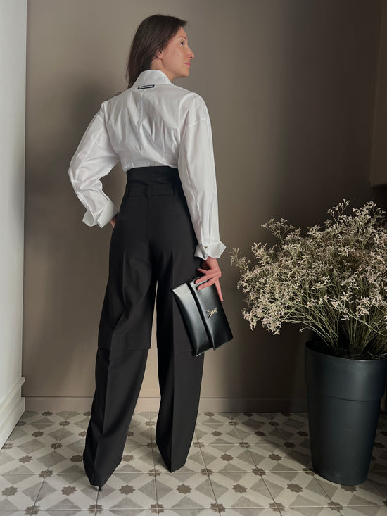 Pantaloni baggy con corsetto