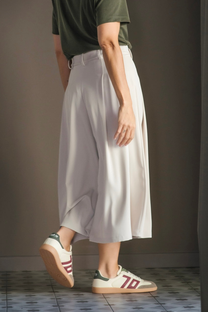 Gonna pantalone in crepe fluido