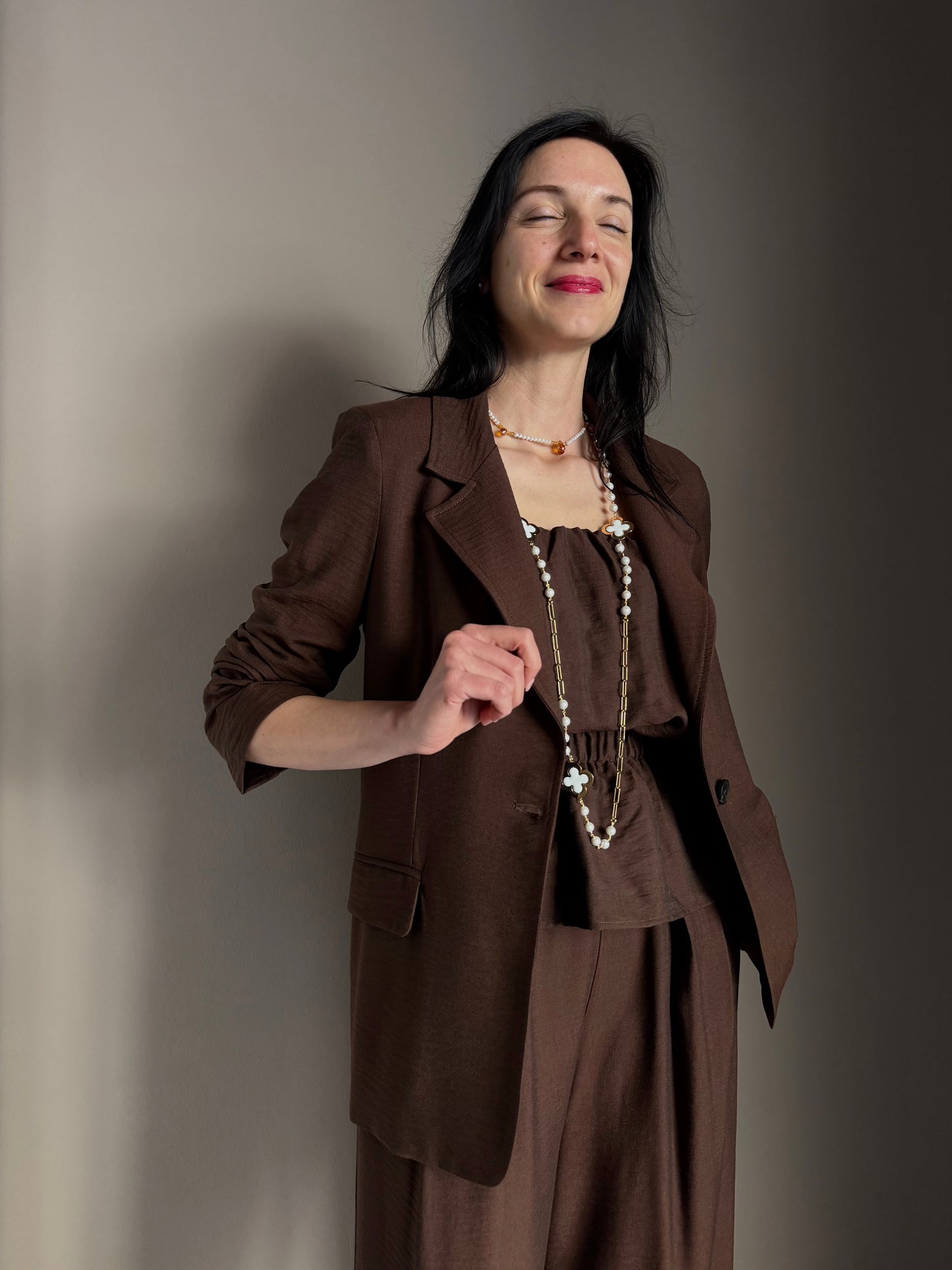 Giacca Monopetto So Allure – Marrone Cioccolato