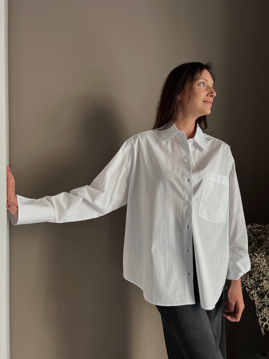 Camicia over in cotone