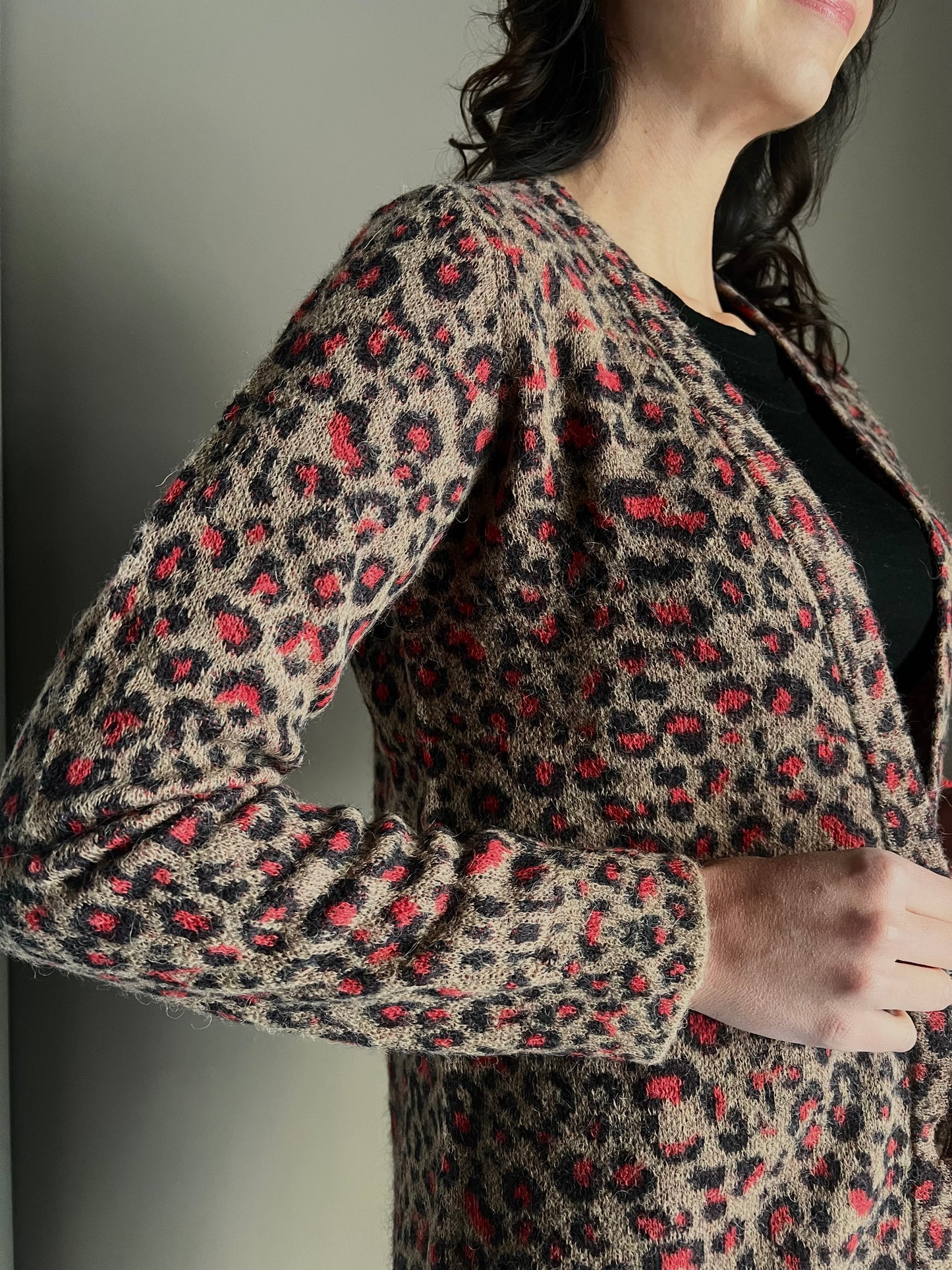 Cardigan maculato Alessia Santi in alpaca blend