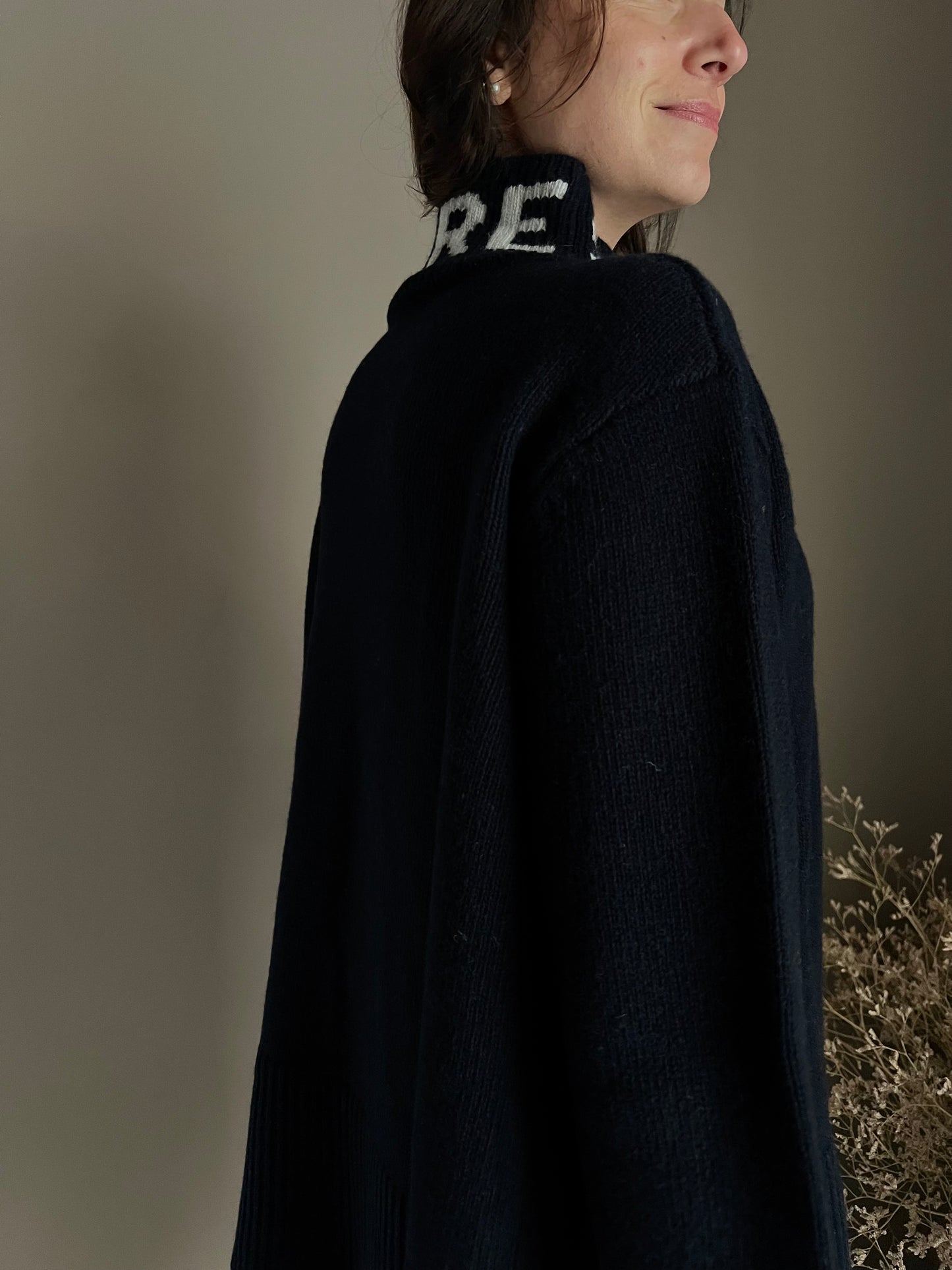 Maglione oversize So Allure con collo alto blu