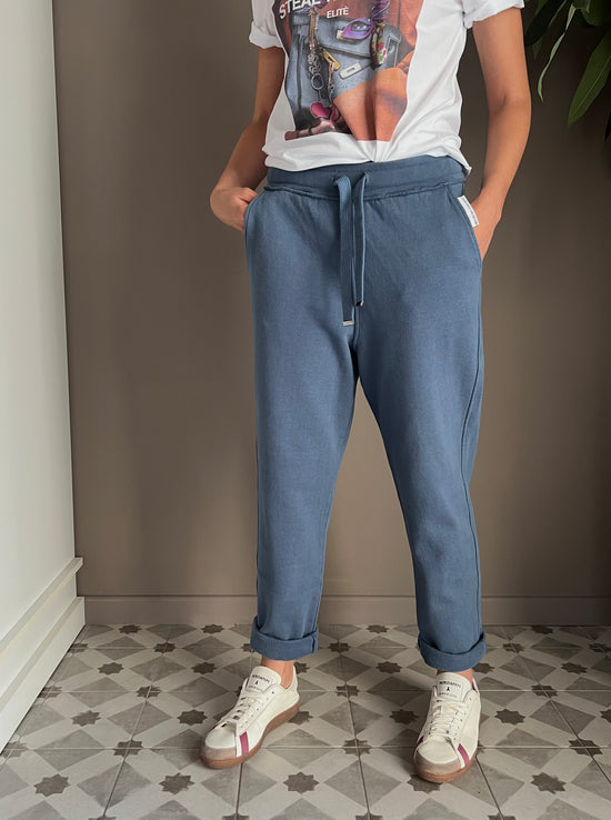 Pantalone in felpa indingo