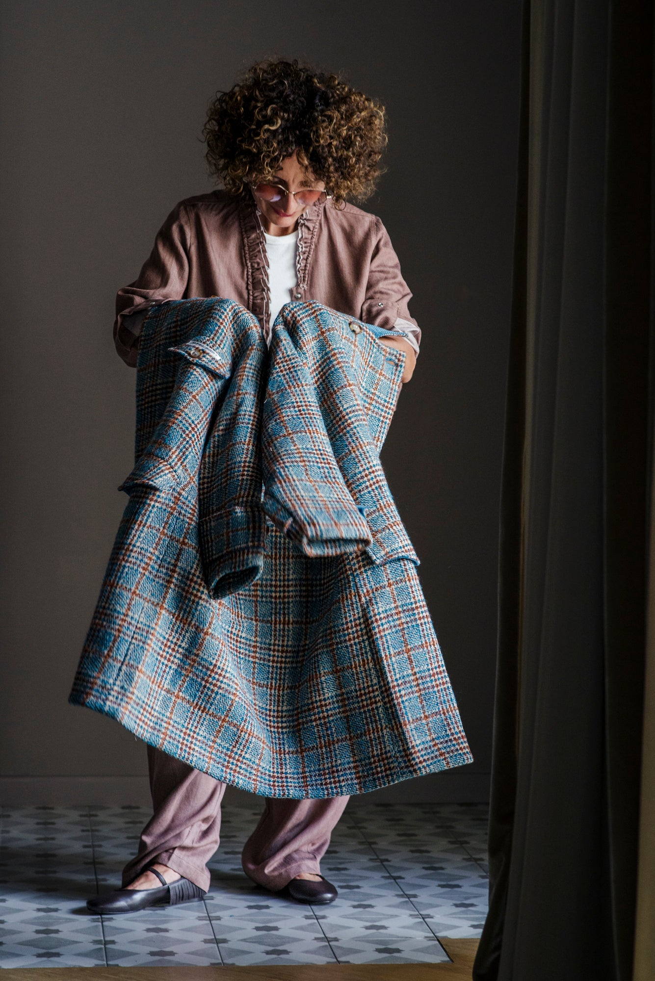 Cappotto doppiopetto oversize Noumeno Concept