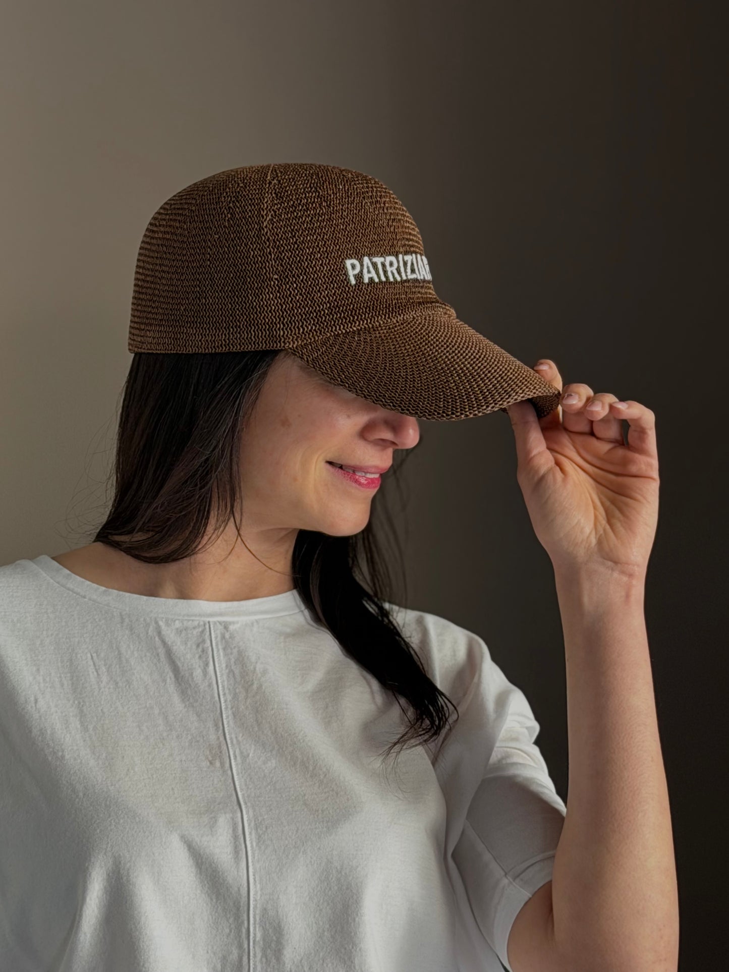 Cappellino con Visiera Patrizia Pepe Brown