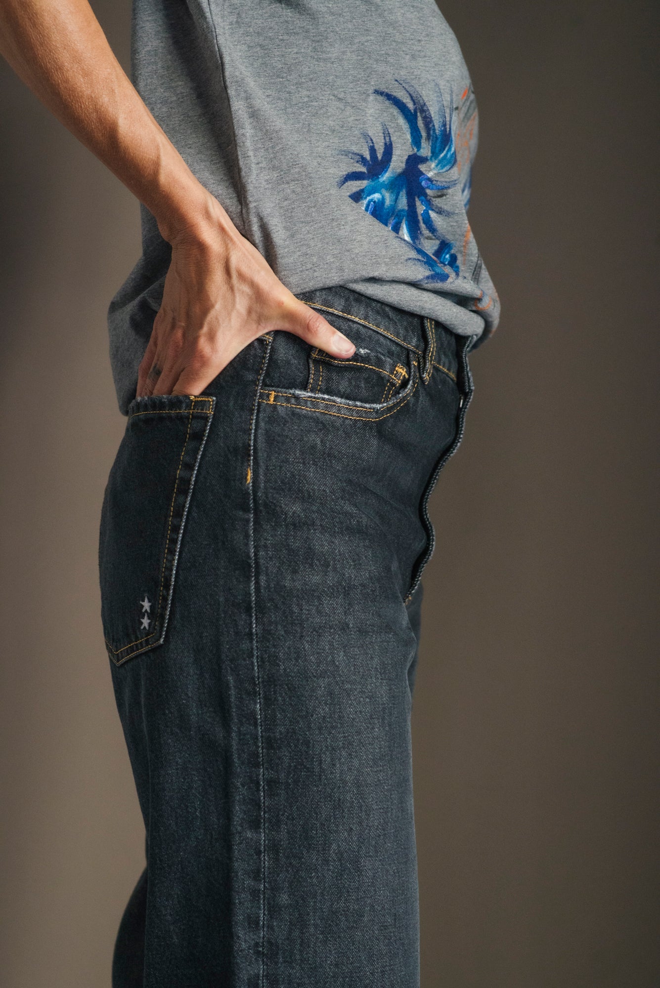 Pantalone Denim Mod. Jill noir