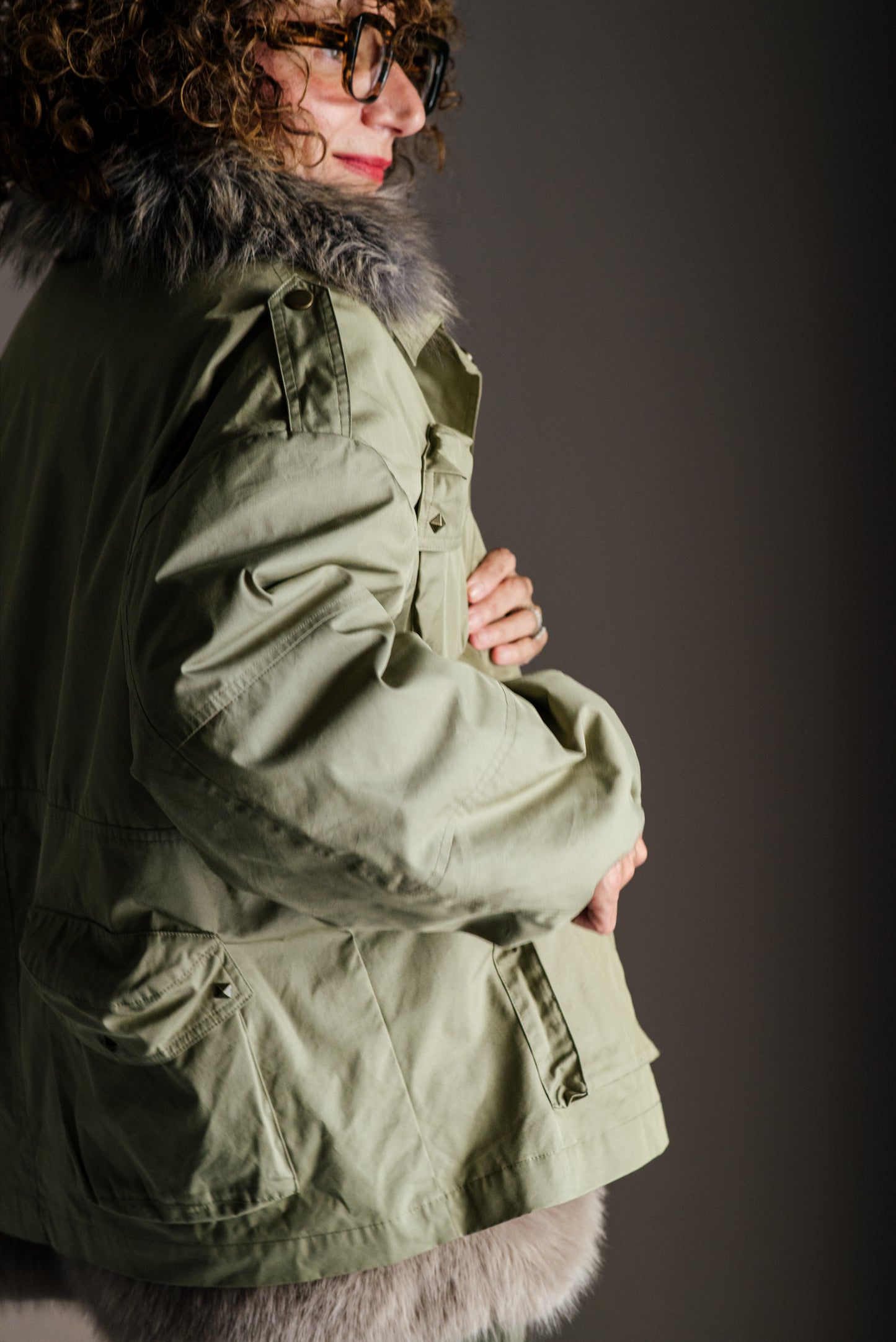 Parka 2 in 1 modulare con gilet in ecofur A. Santi
