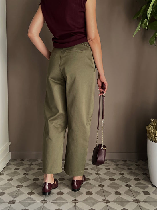 Pantalone jeans a baloon ivy green
