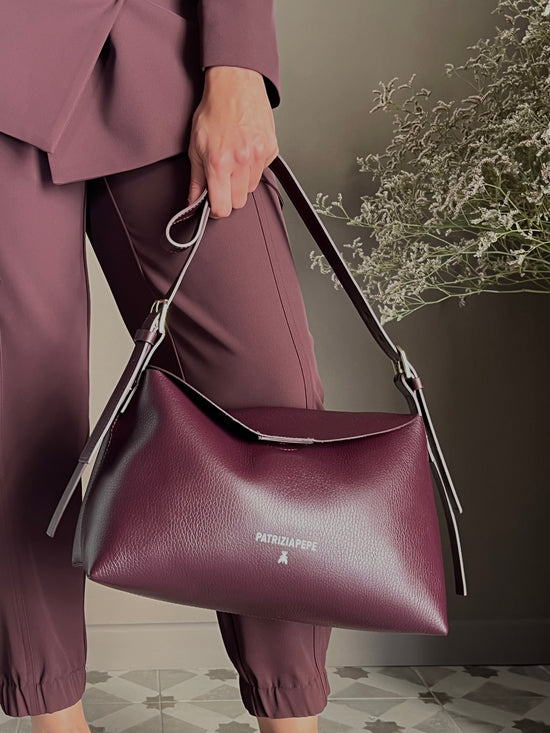 Borsa a tracolla Never Purple Red