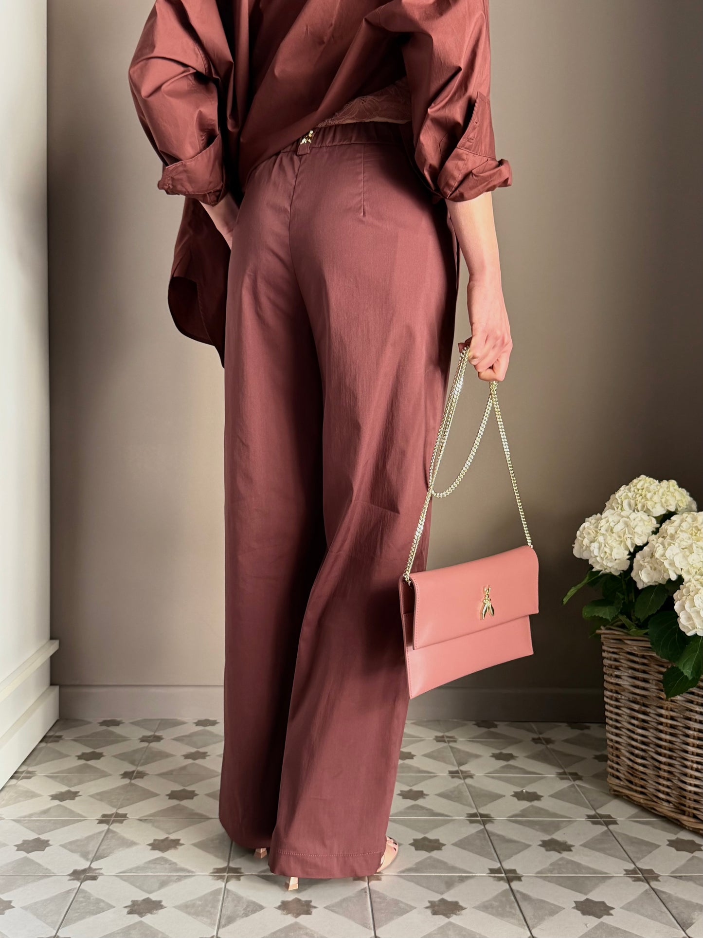Patrizia Pepe - Pochette in Pelle Terracotta