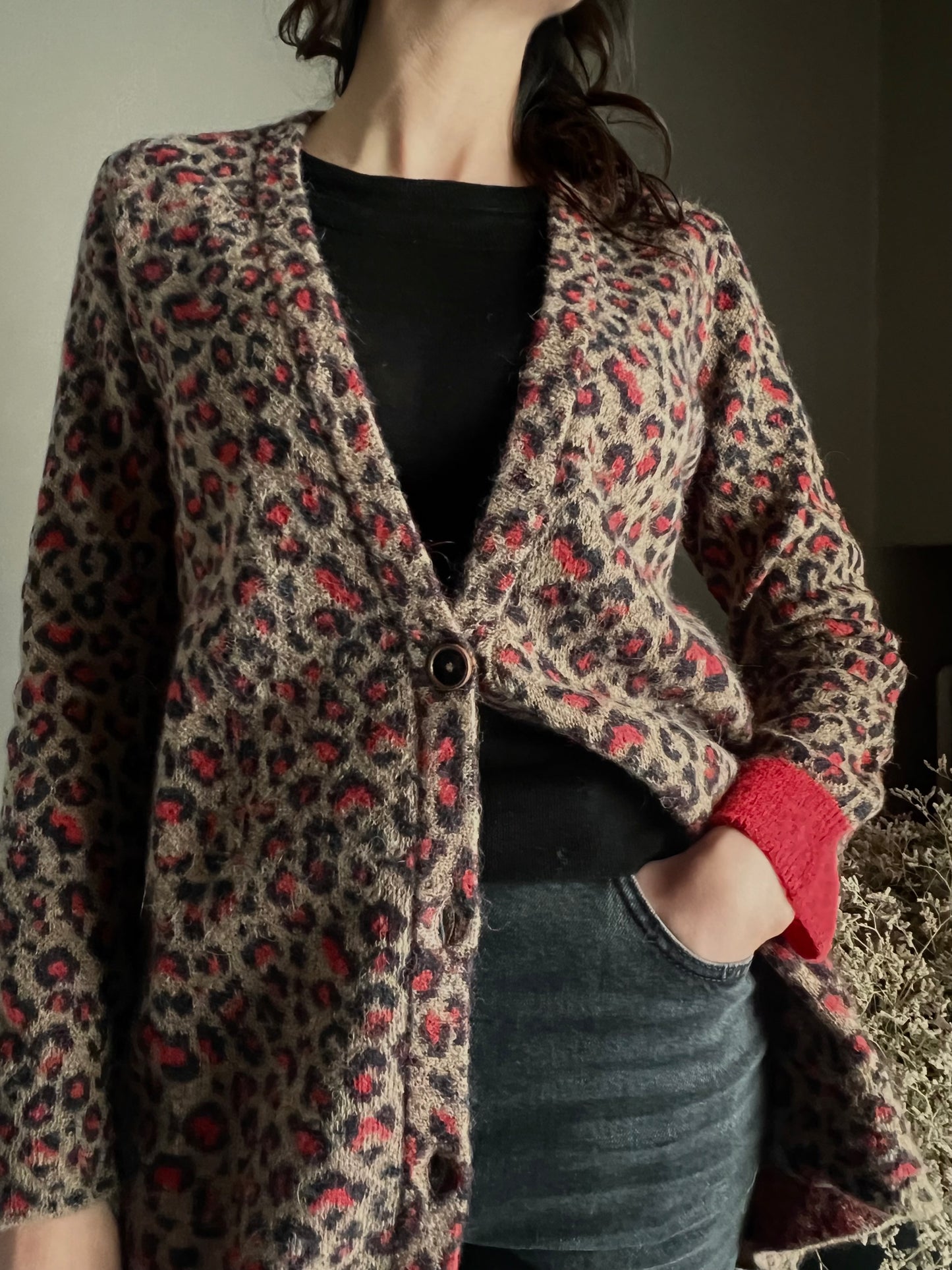 Cardigan maculato Alessia Santi in alpaca blend