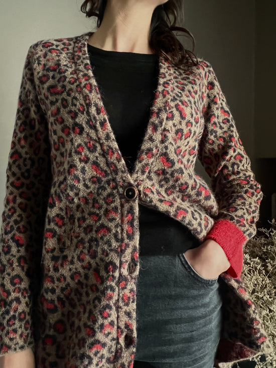 Cardigan maculato Alessia Santi in alpaca blend