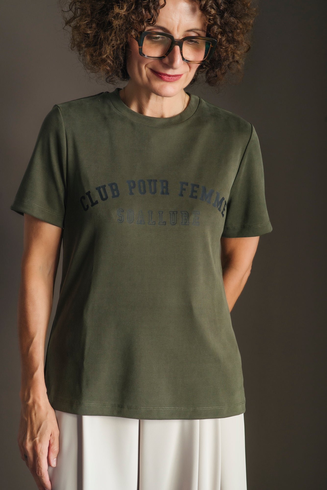 T-Shirt Club Pour Femme Kaki