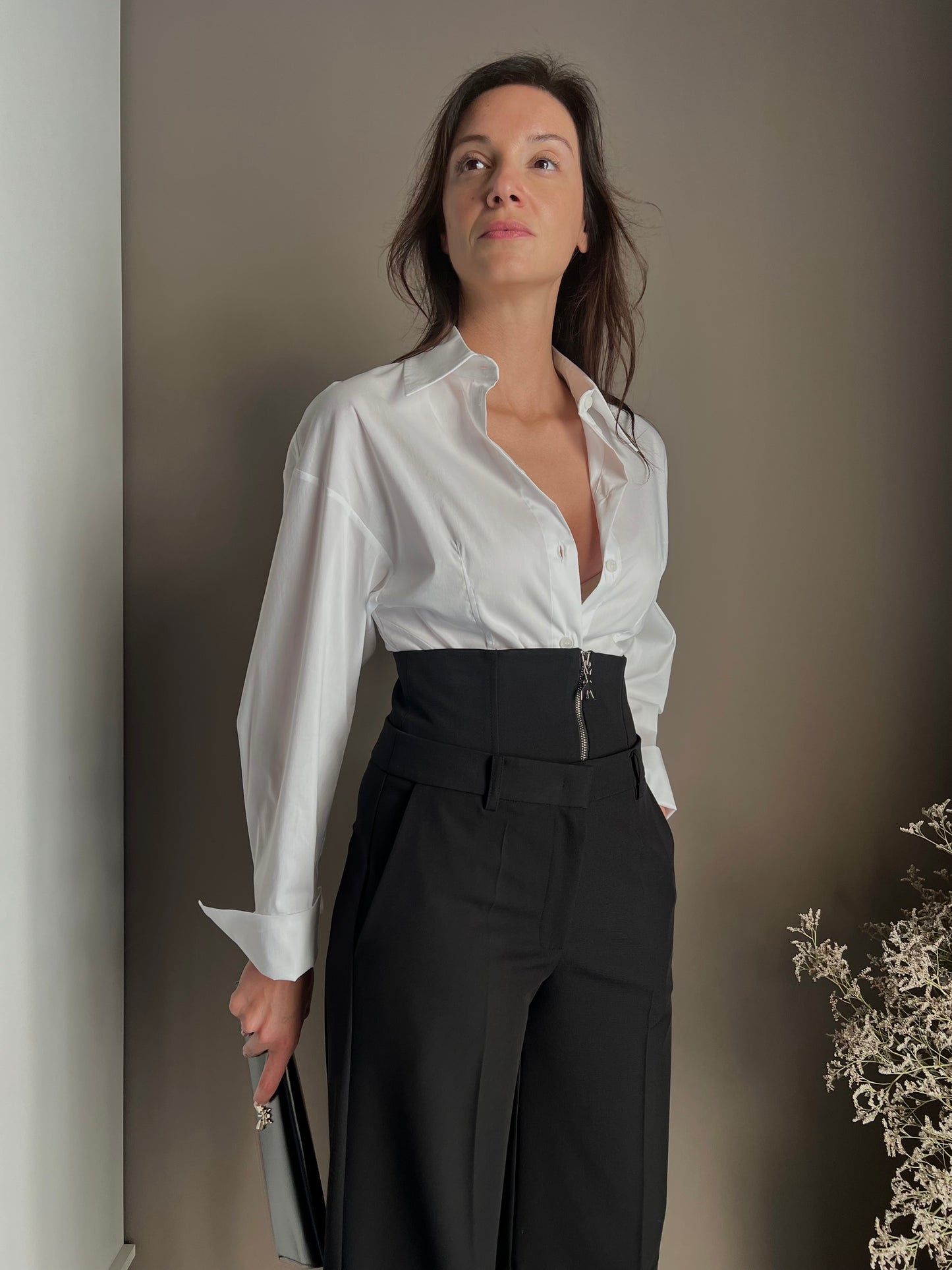 Pantaloni baggy con corsetto