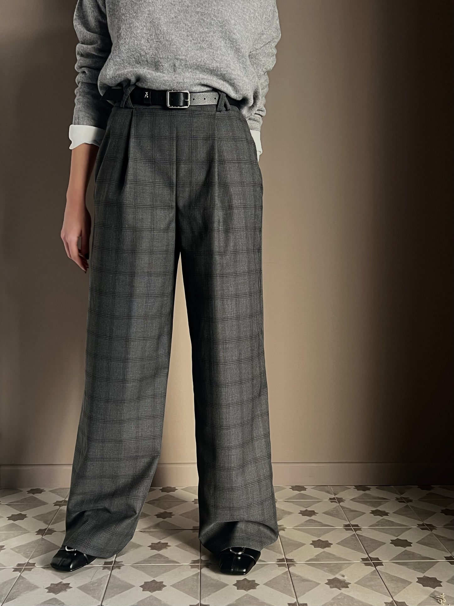 Pantalone a palazzo Ceck antracite