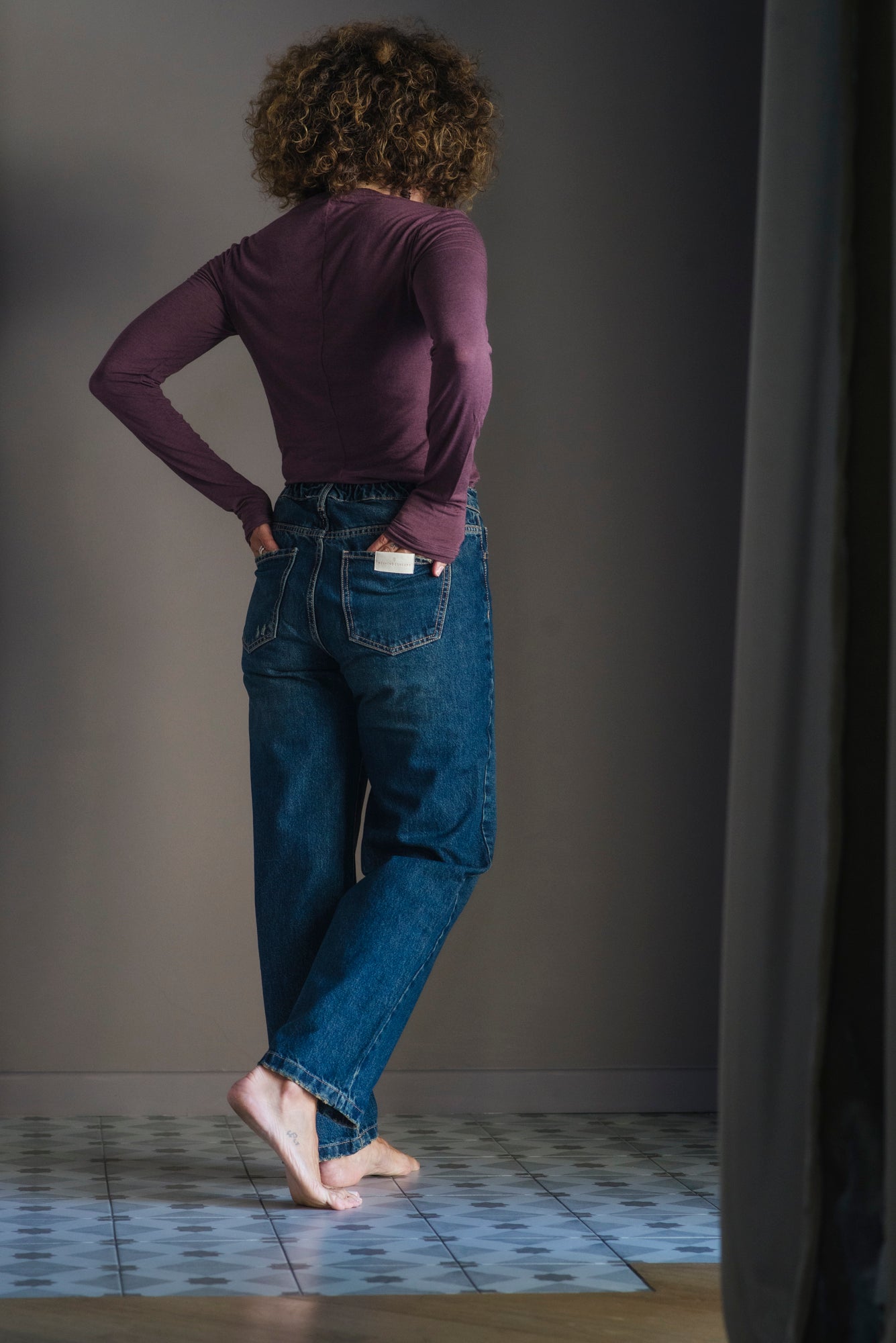 Pantalone denim Wide Leg -Noumeno Concept