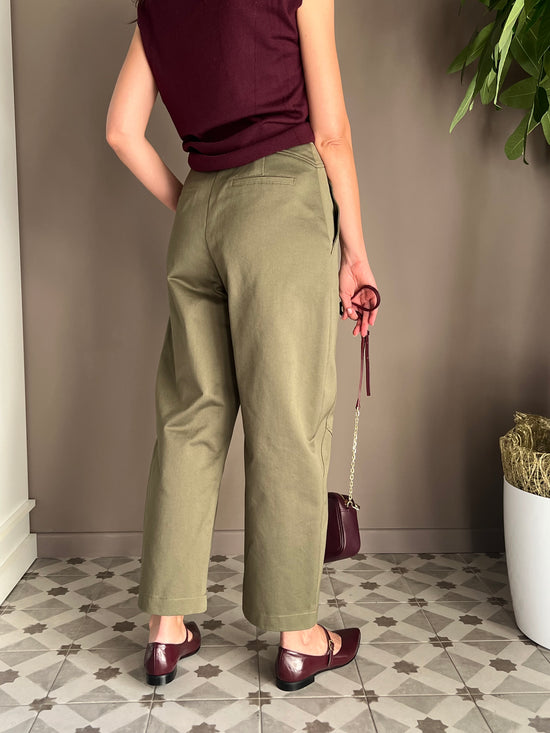 Pantalone jeans a baloon ivy green
