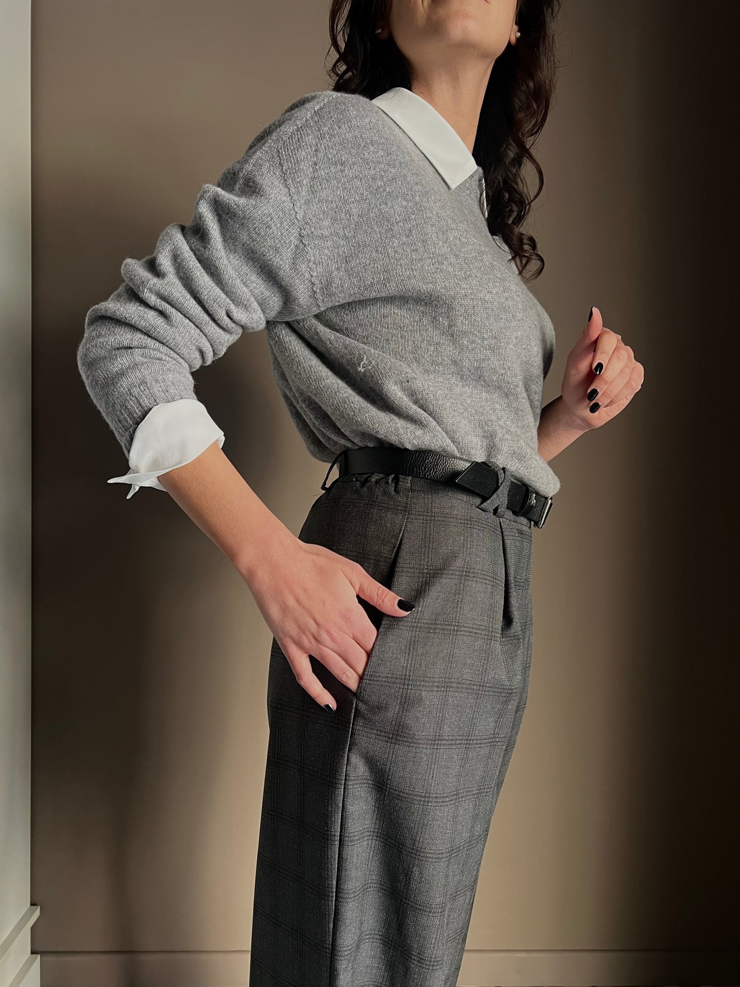 Pantalone a palazzo Ceck antracite