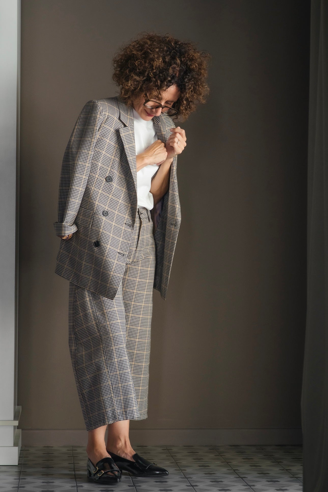 Giacca doppiopetto Ceck So Allure