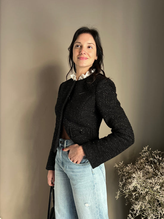 Giacca in tweed lurex