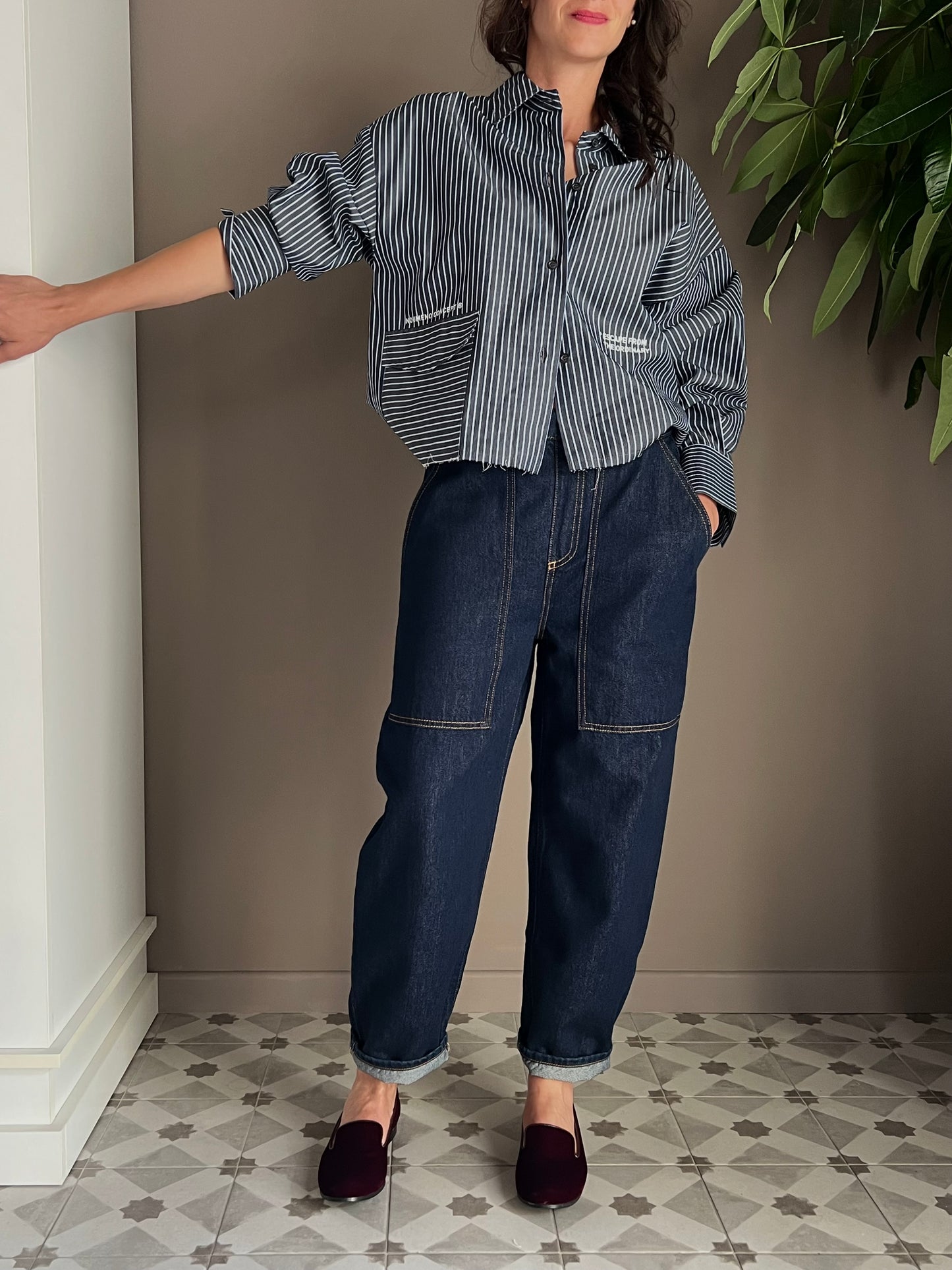 Pantalone denim Alessia Santi