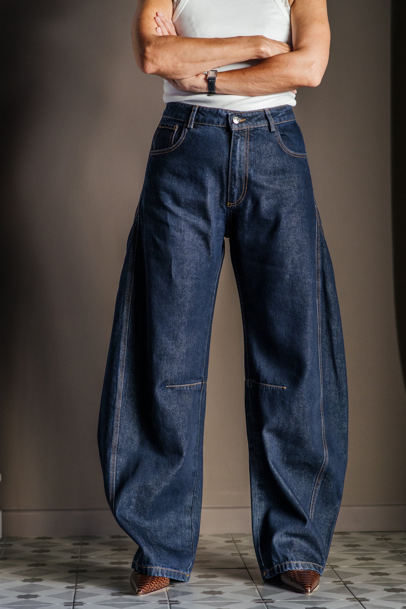 Pantalone jeans barrel fit - So Allure