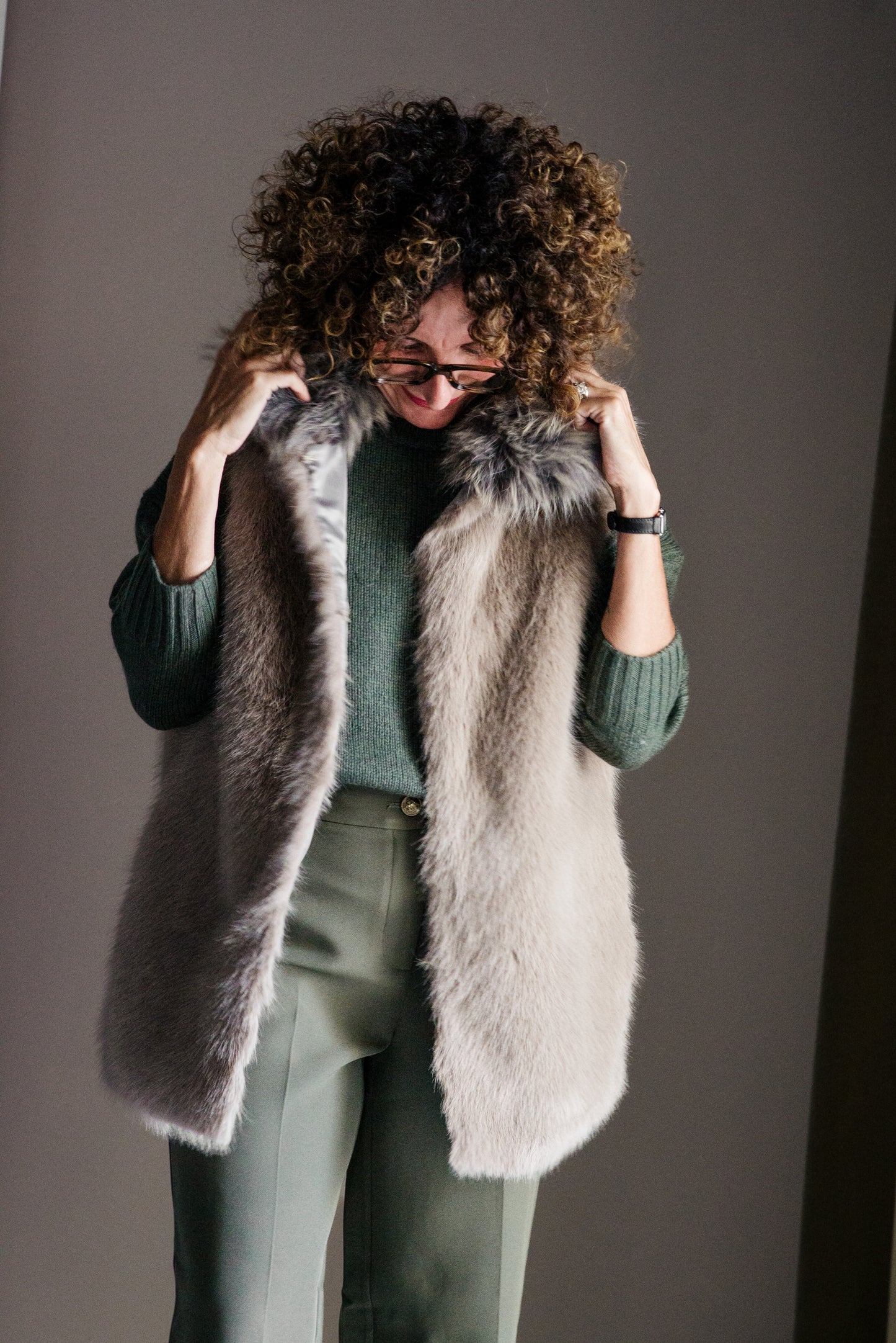 Parka 2 in 1 modulare con gilet in ecofur A. Santi