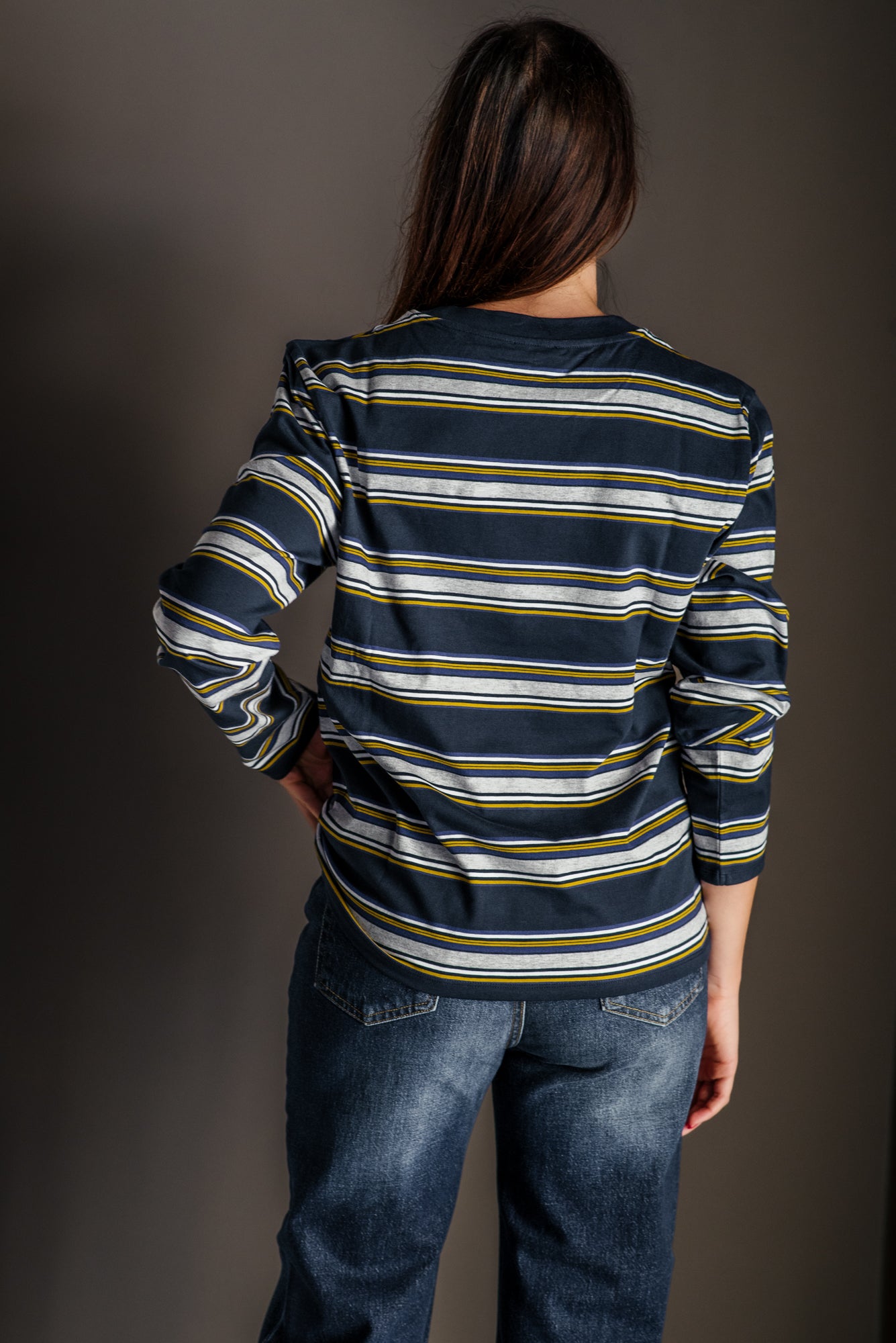 T-shirt Maniche Lunghe a Righe – Patrizia Pepe