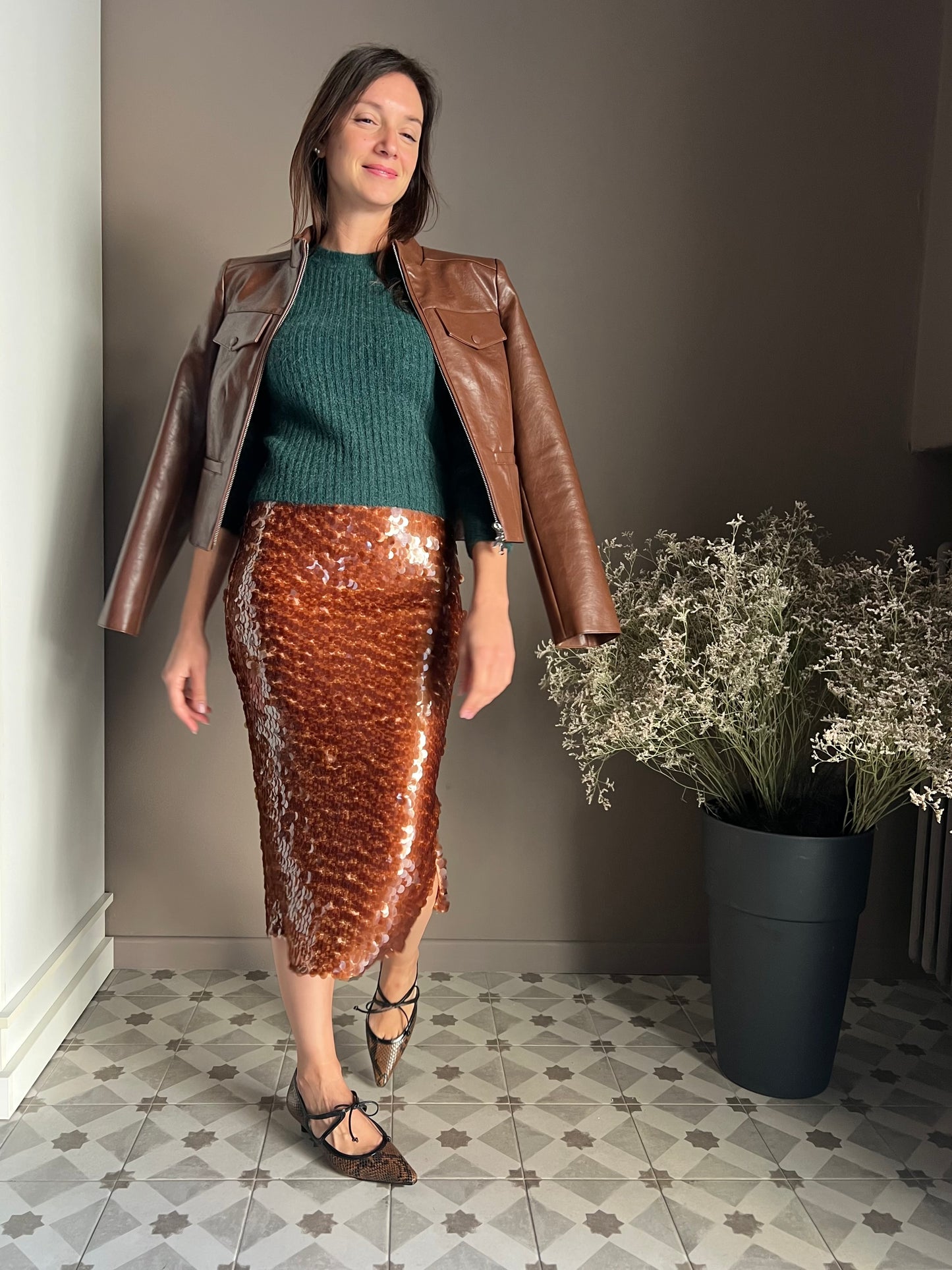 Gonna tubino paillettes Patrizia Pepe