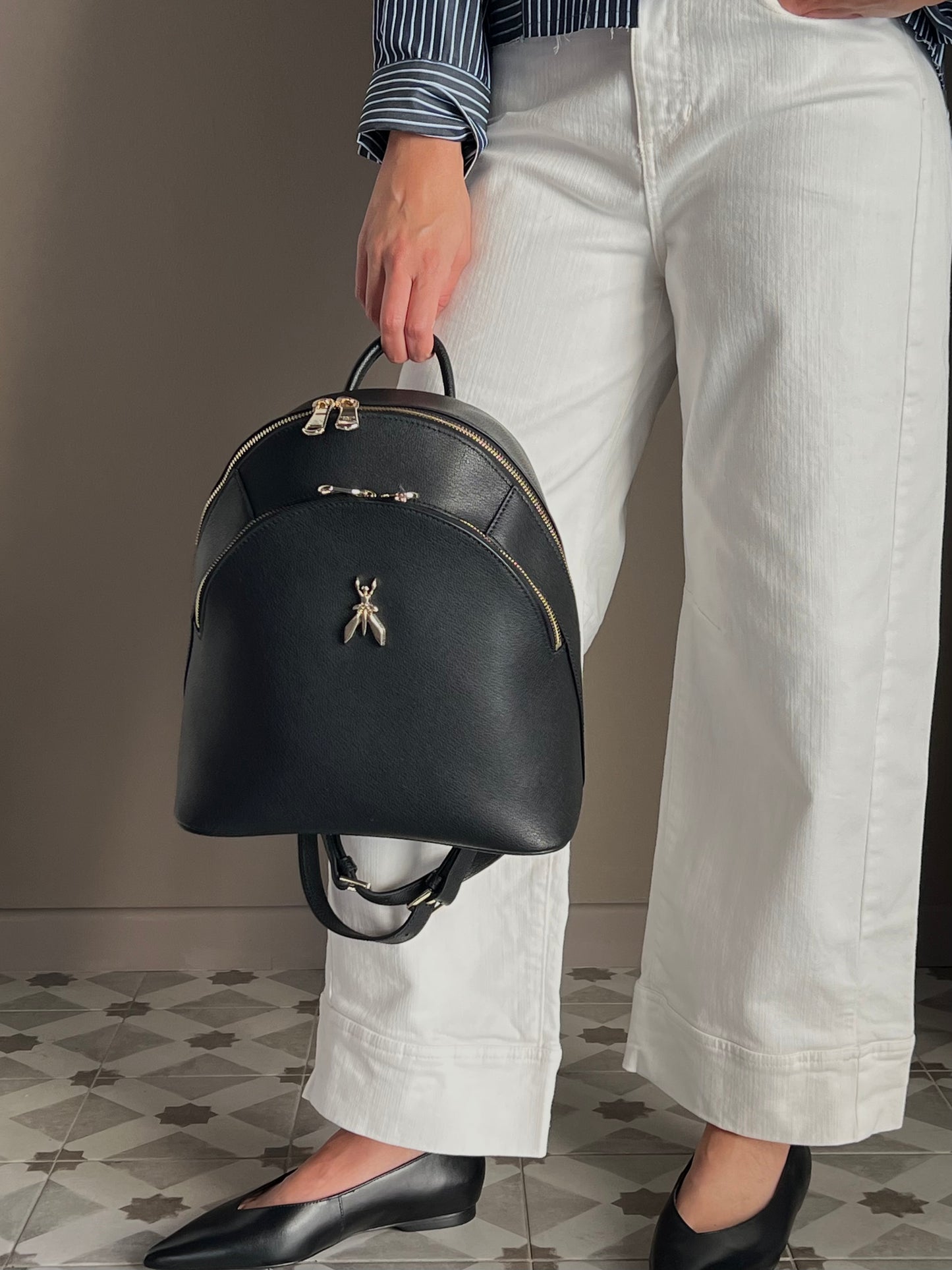 Borsa zaino in pelle