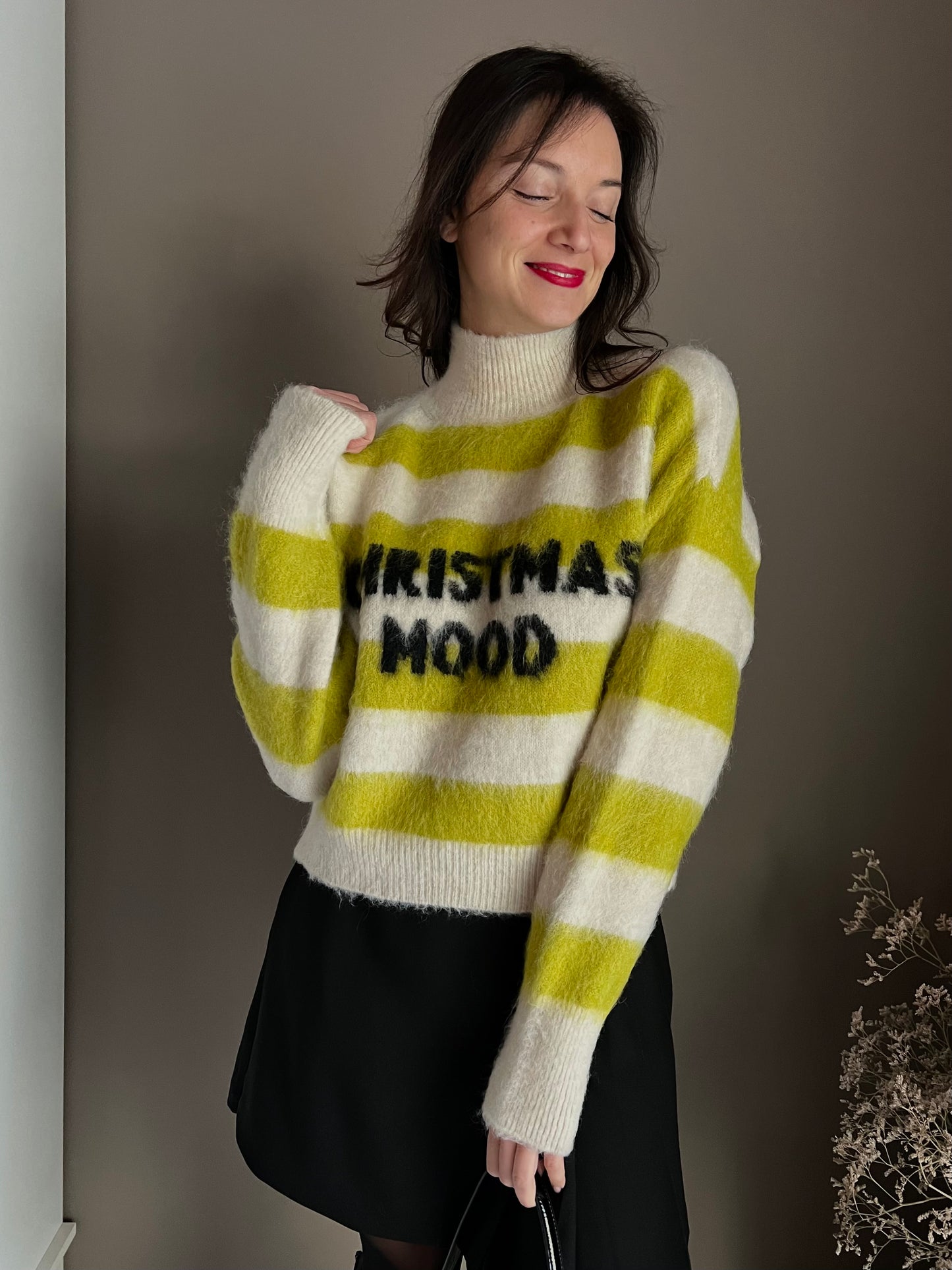 Maglia Christmas Mood a righe