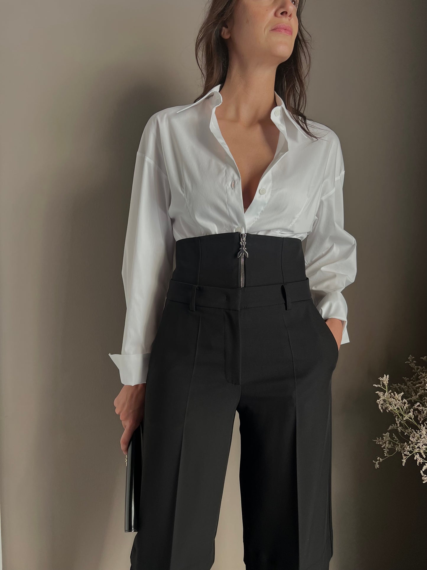 Pantaloni baggy con corsetto