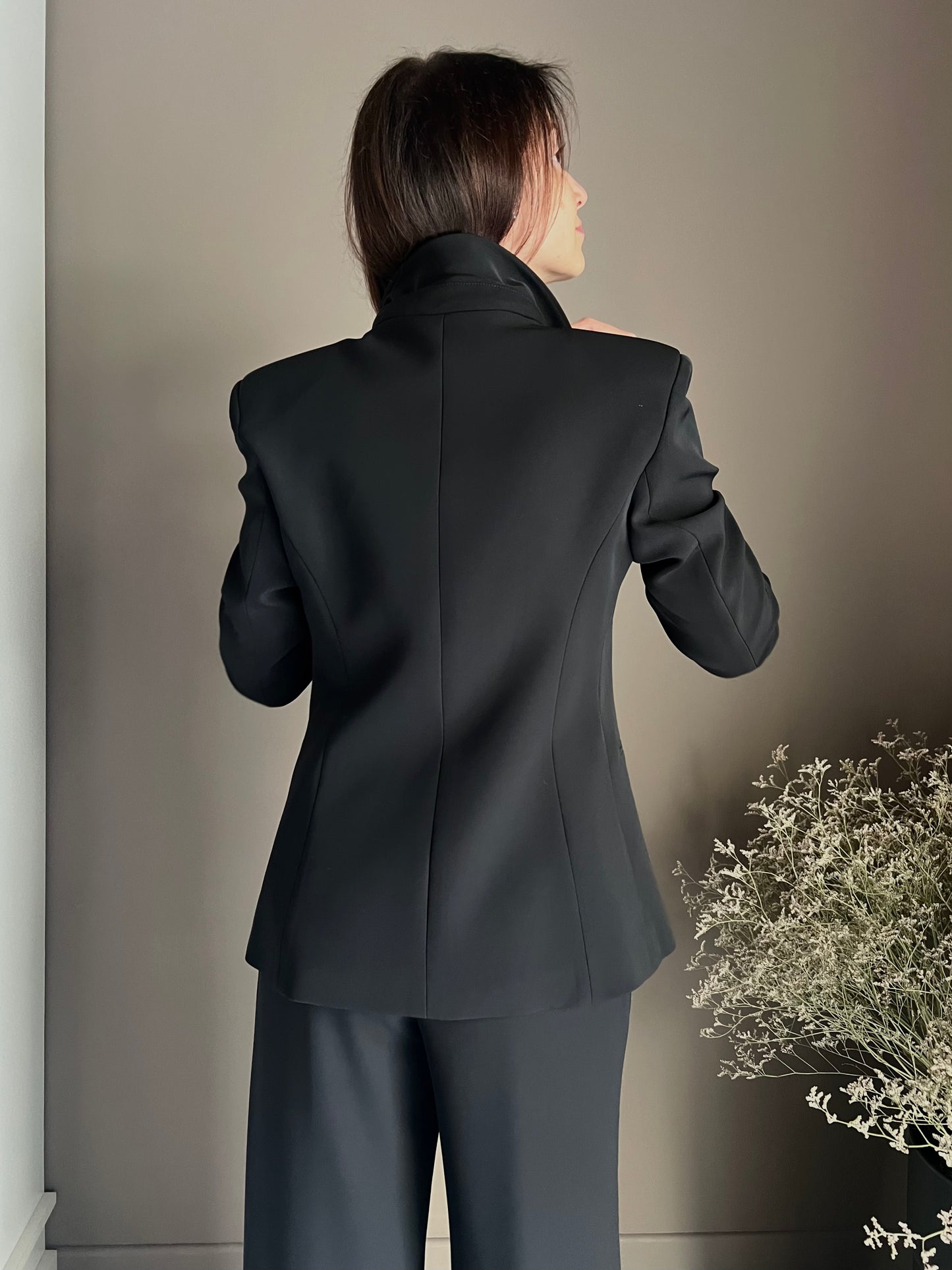 Giacca in crepe slim