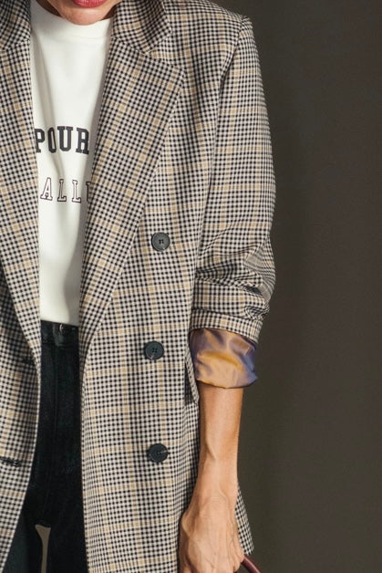 Giacca doppiopetto Ceck So Allure