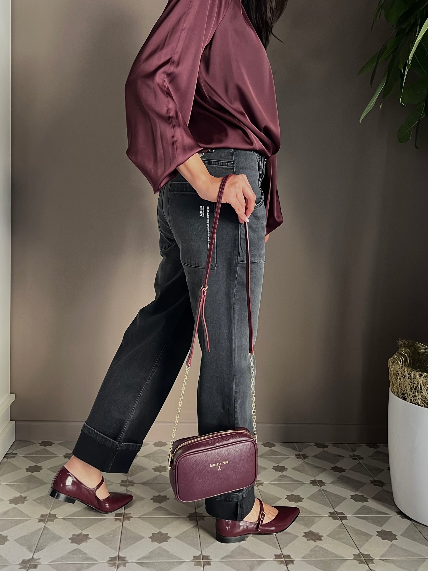 Pantalone denim Noumeno Concept nero