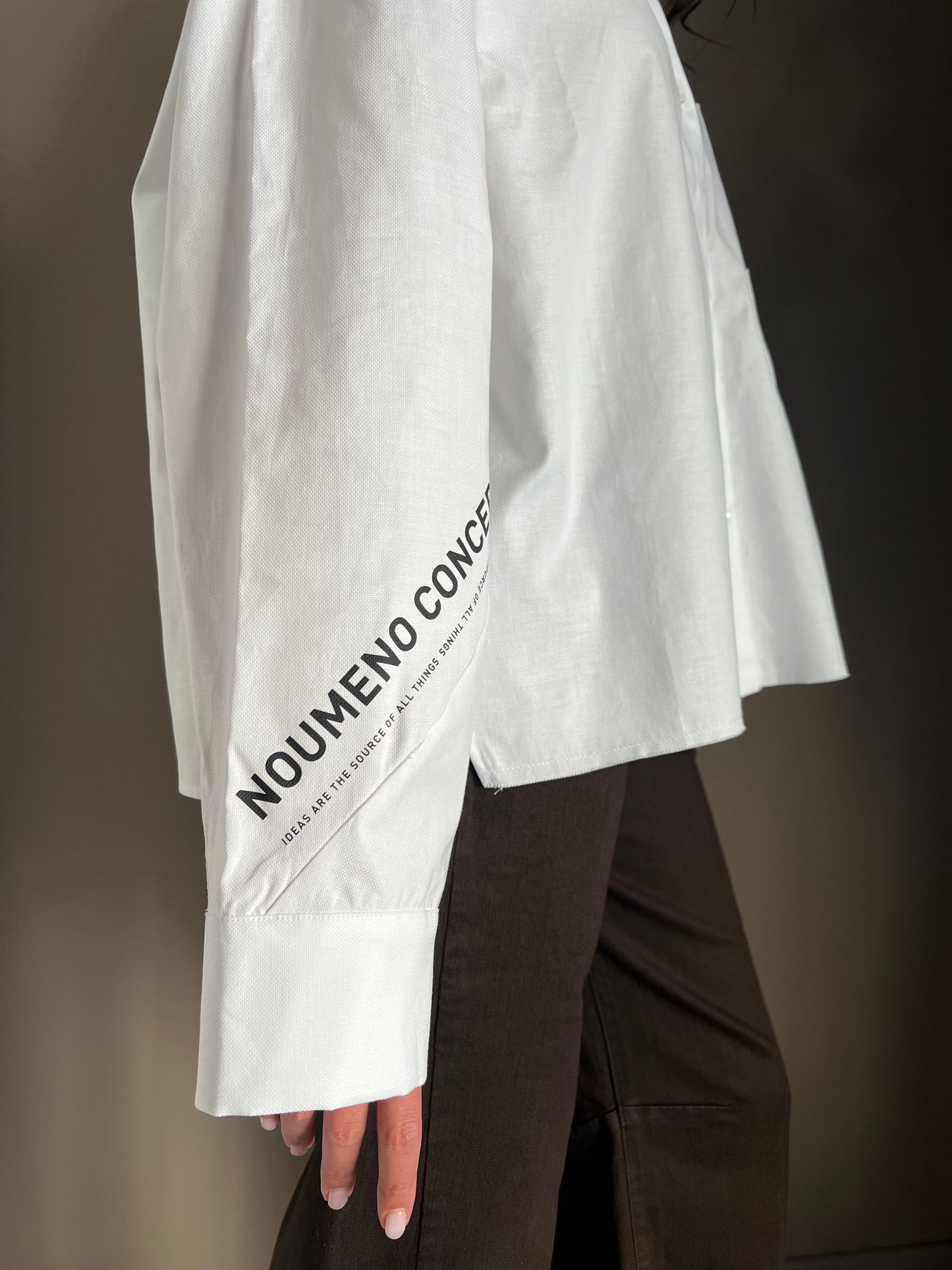 Camicia in cotone Noumeno Concept bianca