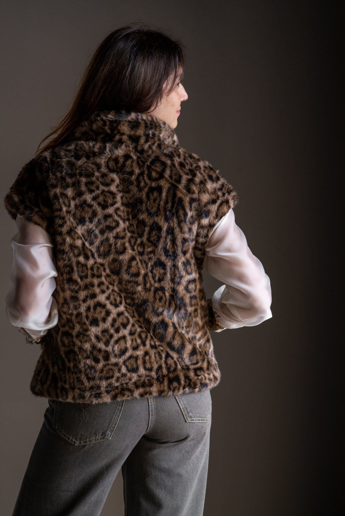 Gilet ecofur reversibile