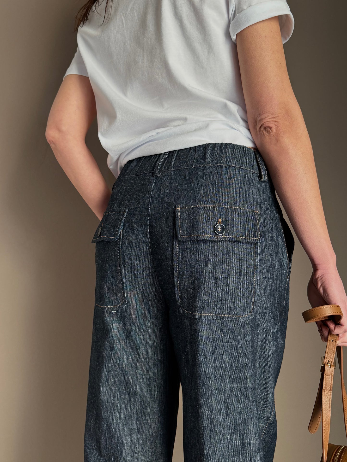 Pantalone modello Alessia In Chambray