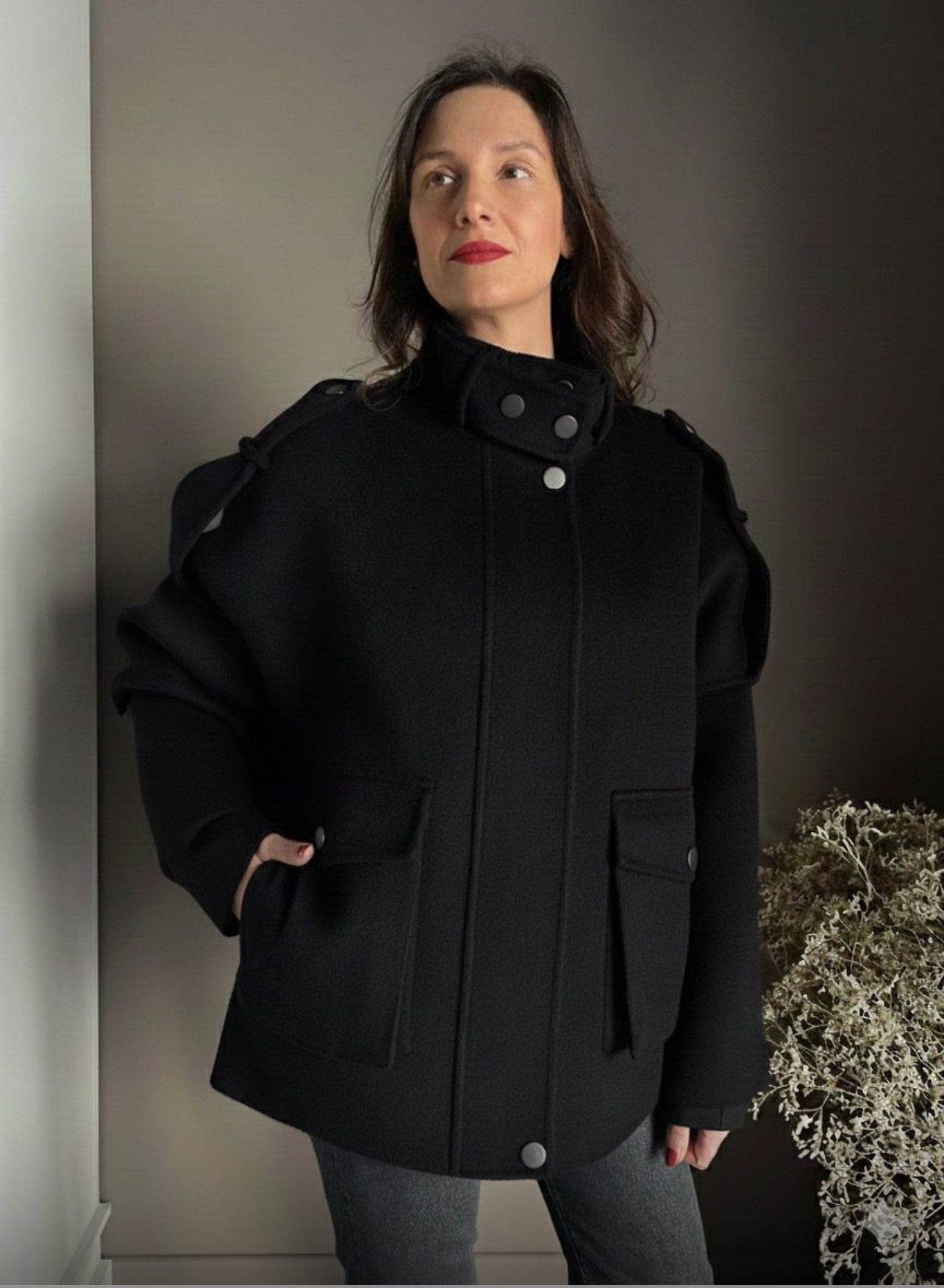 Giubbotto over in pura lana So Allure