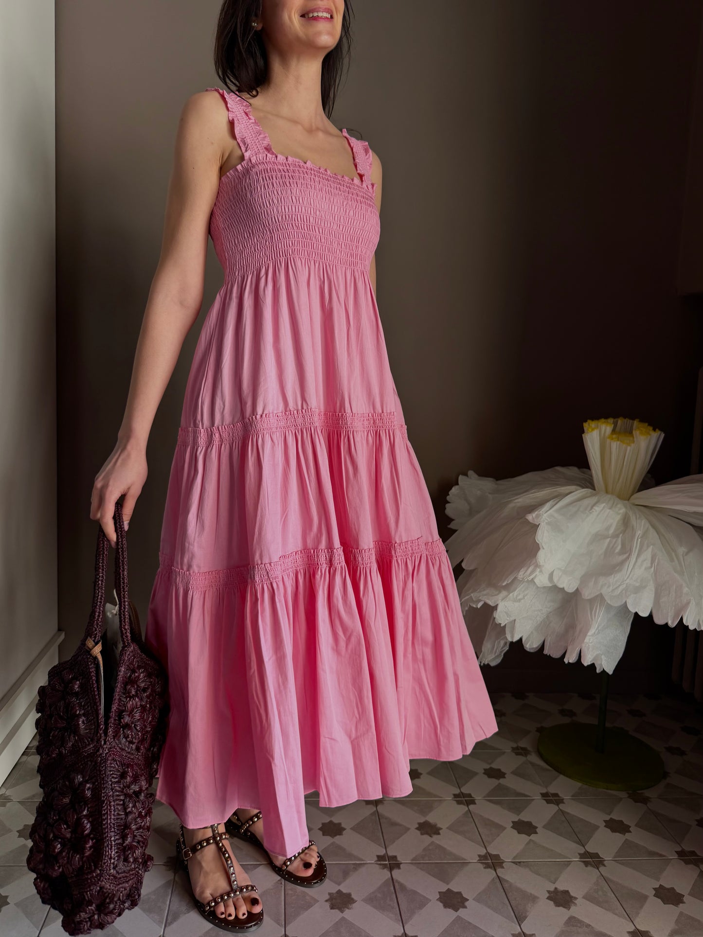 Vestito Lungo Sincer’re Paris – Pink