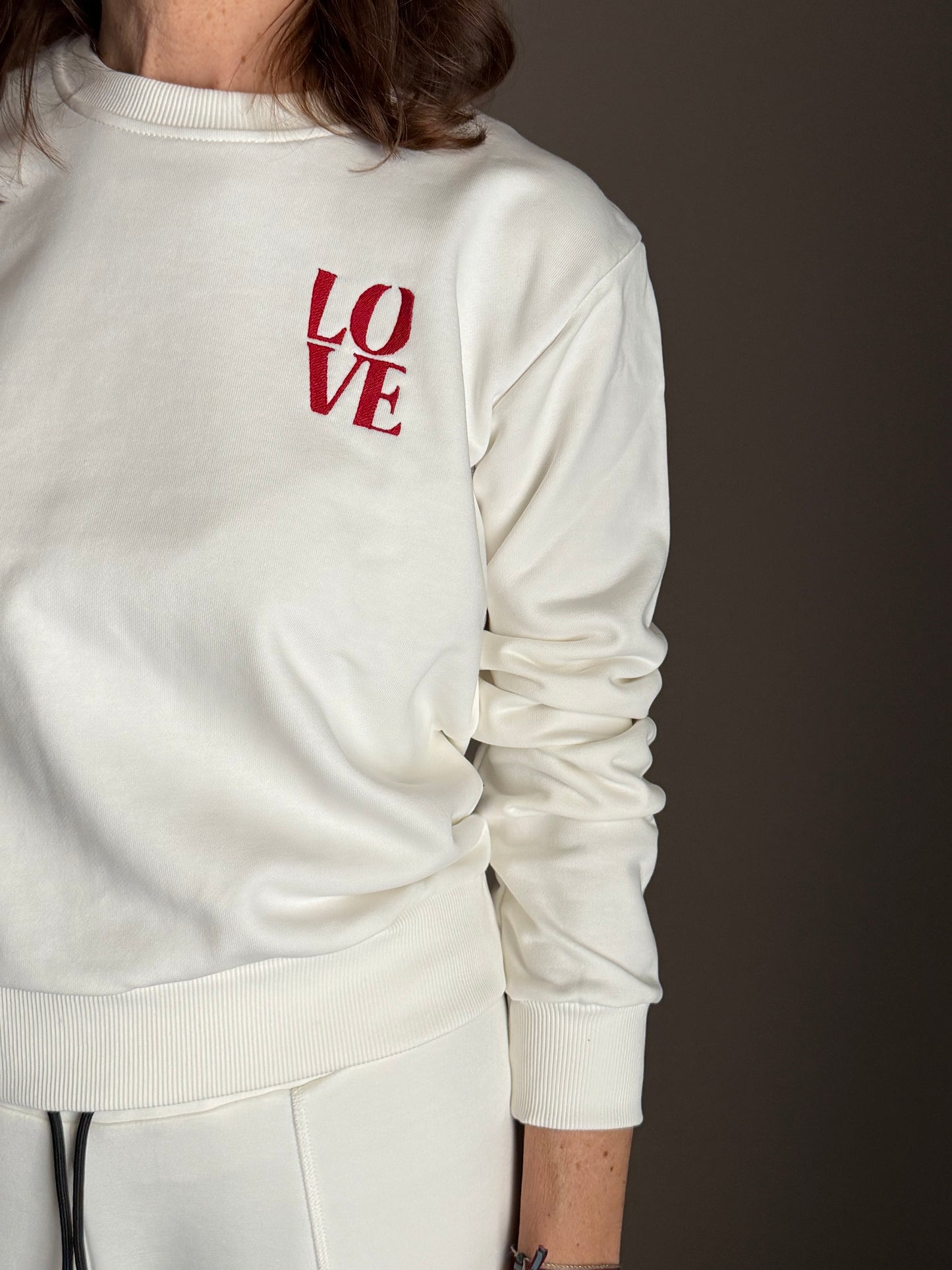 Felpa Ko Samui con ricamo “Love”