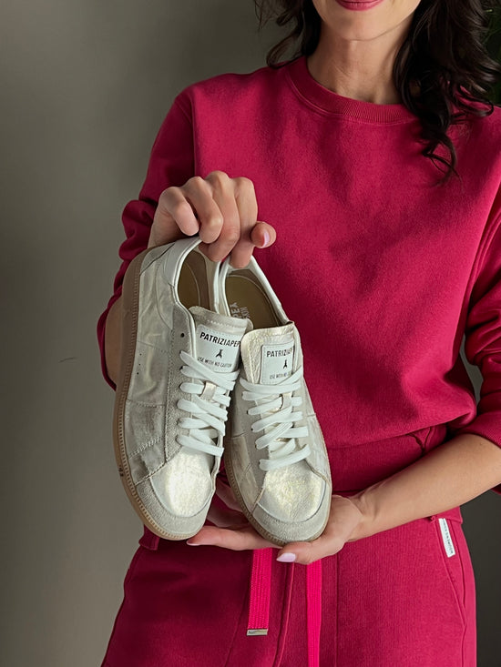 Sneakers in nappa sfumata Gold