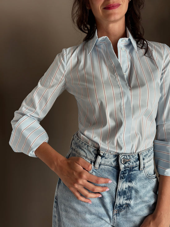 Camicia a body Water Stripes