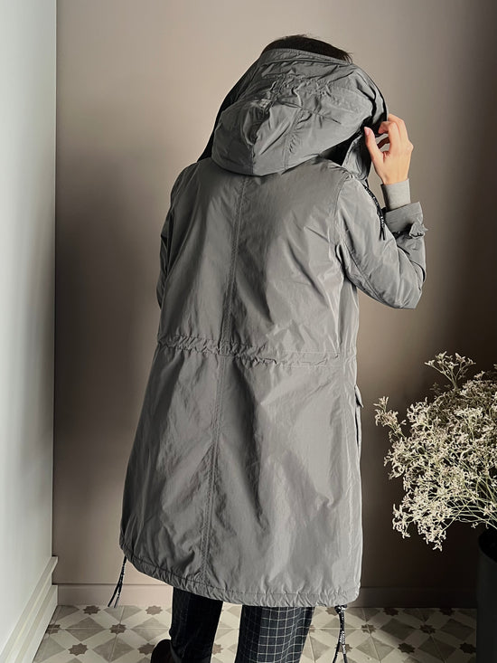 Giubbotto Parka imbottito con fodera in ecopelliccia