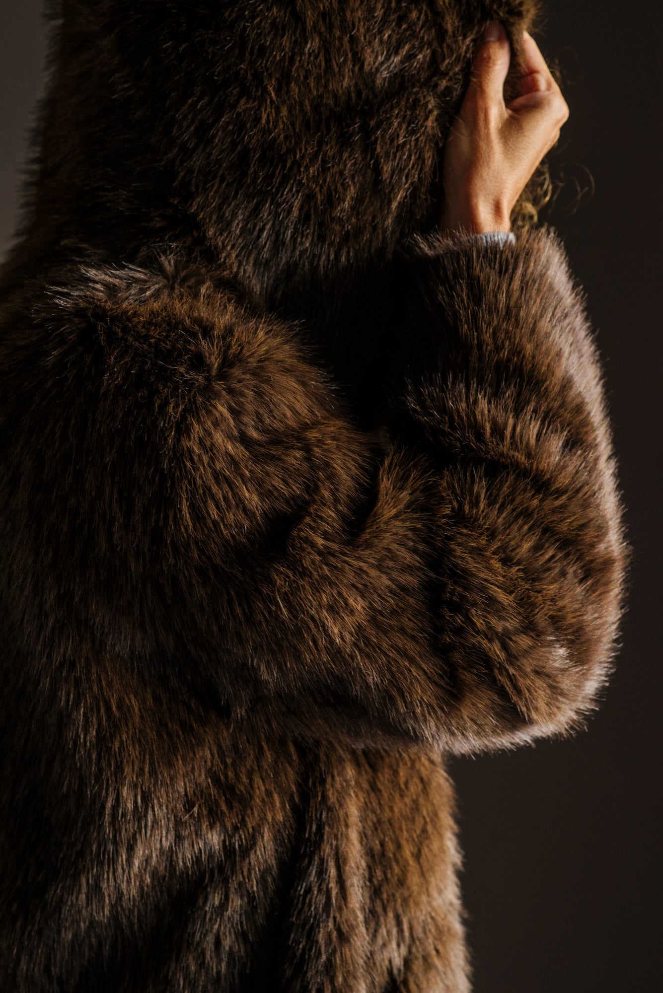 Ecofur con cappuccio reversibile